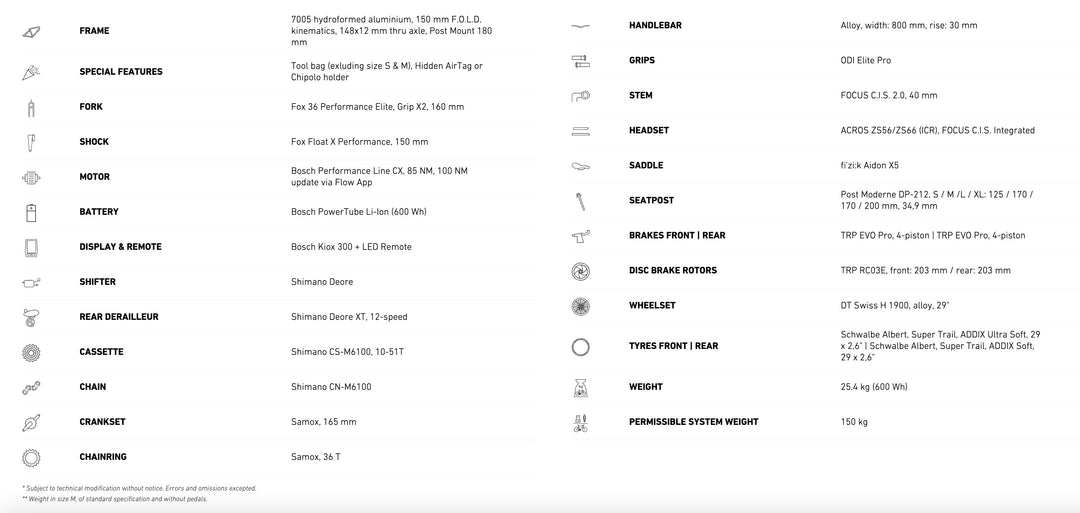 FOCUS 2026 JAM² 6.9 BOSCH gen5 100Nm